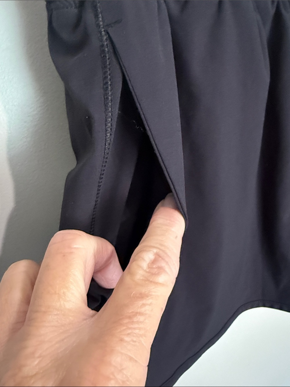 Women's Black Athletic Pull-On Shorts with Comfort Waist - Picture 2 of 2